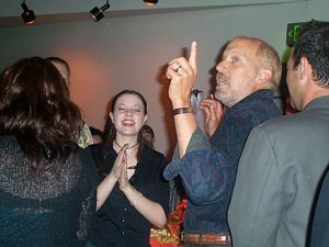 Praying not to become Lizard food.